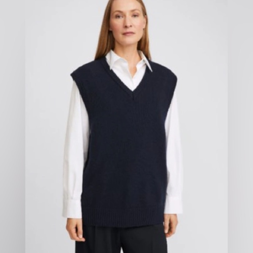 Filippa K Classic Black Vest with V-neck